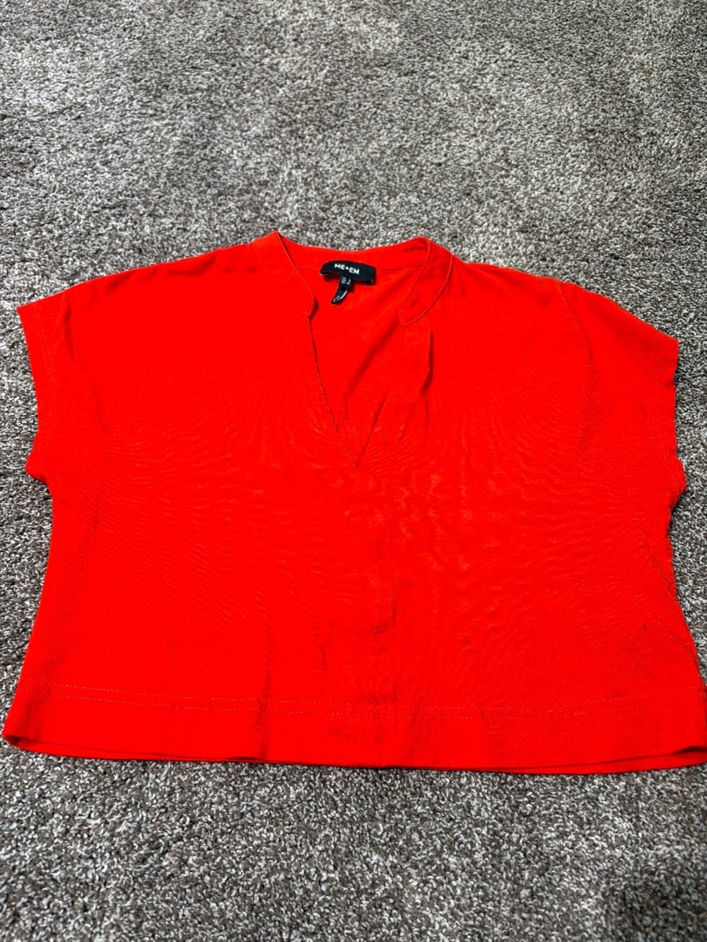ME&EM red crop t-shirt